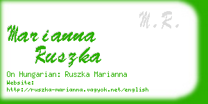 marianna ruszka business card